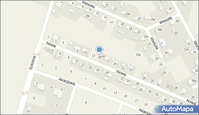 Rudnik, Nowa, 15, mapa Rudnik