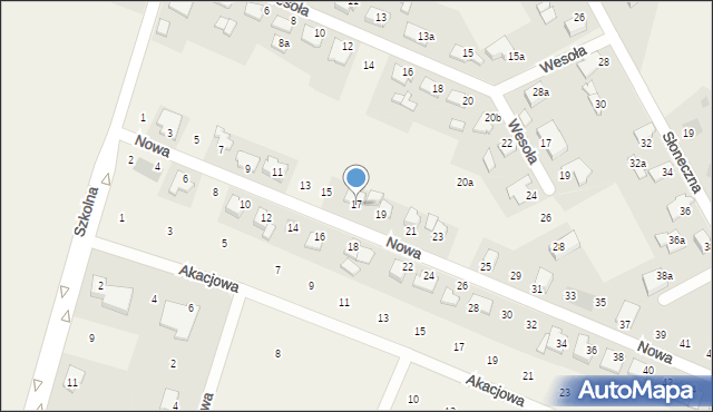 Rudnik, Nowa, 17, mapa Rudnik