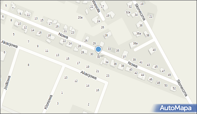 Rudnik, Nowa, 32, mapa Rudnik