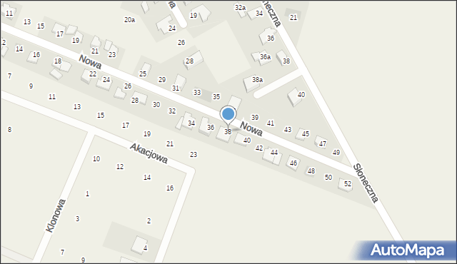 Rudnik, Nowa, 38, mapa Rudnik