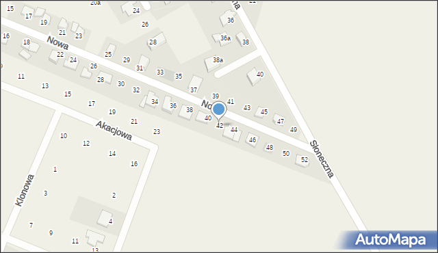 Rudnik, Nowa, 42, mapa Rudnik