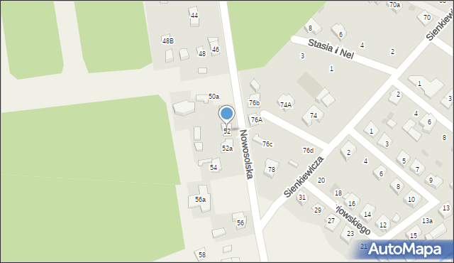 Rudno, Nowosolska, 52, mapa Rudno