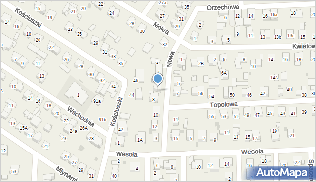 Rybie, Nowa, 6a, mapa Rybie