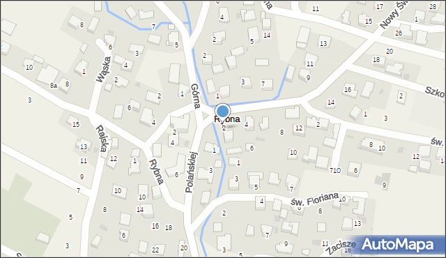 Rybna, Nowy Świat, 2, mapa Rybna