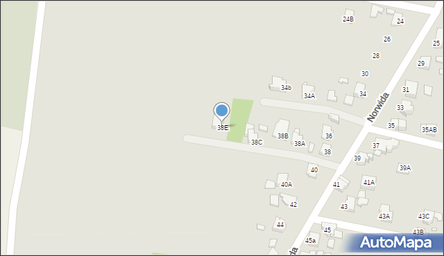 Rybnik, Norwida Cypriana Kamila, 38E, mapa Rybnika
