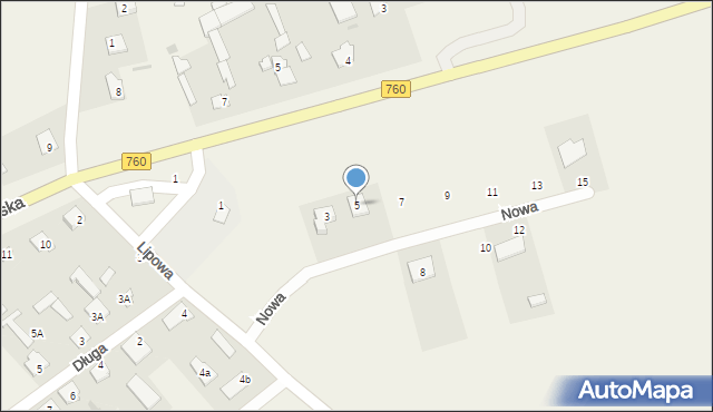 Rydzewo, Nowa, 5, mapa Rydzewo