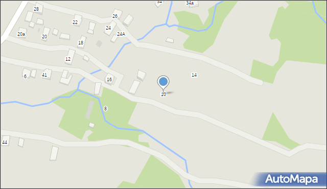 Rymanów, Nowa Wieś, 10, mapa Rymanów