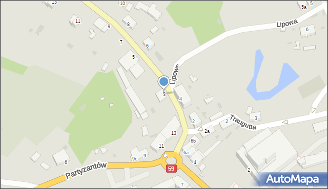 Ryn, Nowickiego Albina, 3, mapa Ryn