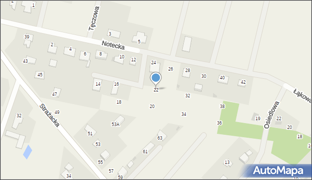 Rynarzewo, Notecka, 22, mapa Rynarzewo