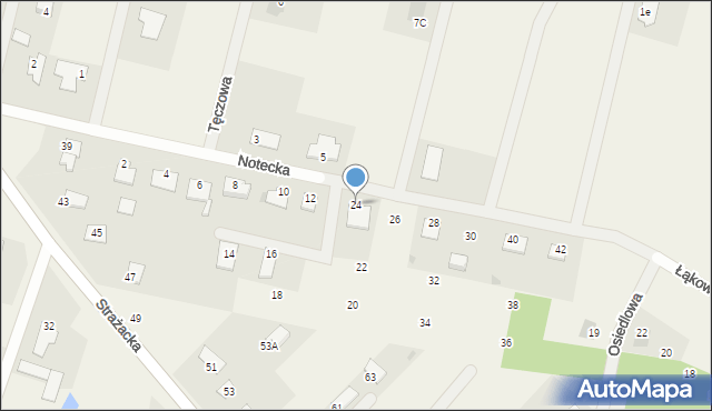 Rynarzewo, Notecka, 24, mapa Rynarzewo