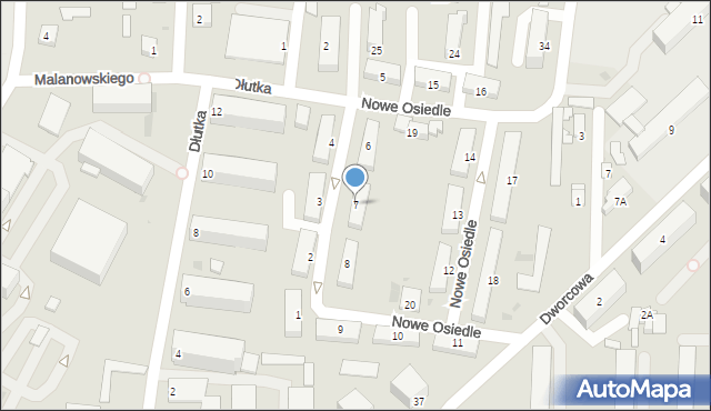 Rypin, Nowe Osiedle, 7, mapa Rypin