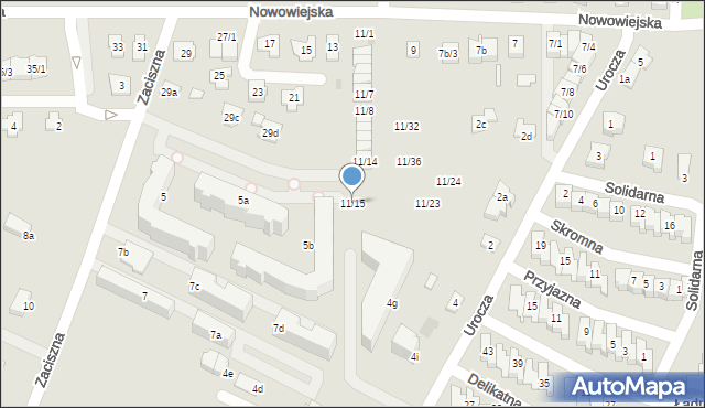 Rzeszów, Nowowiejska, 11/15, mapa Rzeszów