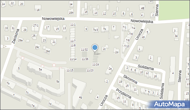 Rzeszów, Nowowiejska, 11/28, mapa Rzeszów