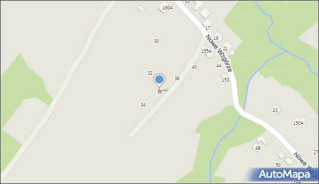 Rzeszów, Nowe Wzgórze, 36, mapa Rzeszów