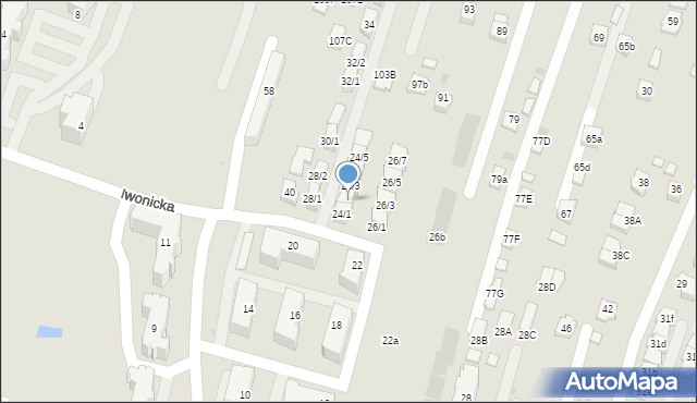 Rzeszów, Nowosądecka, 24/2, mapa Rzeszów