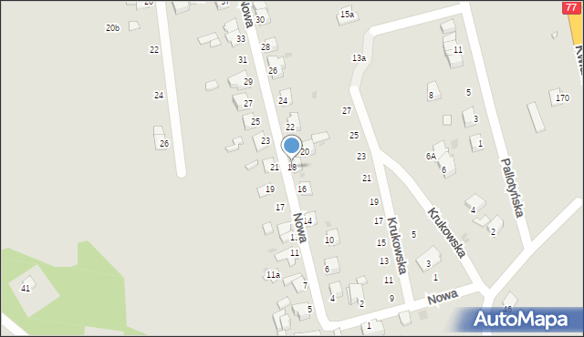 Sandomierz, Nowa, 18, mapa Sandomierza