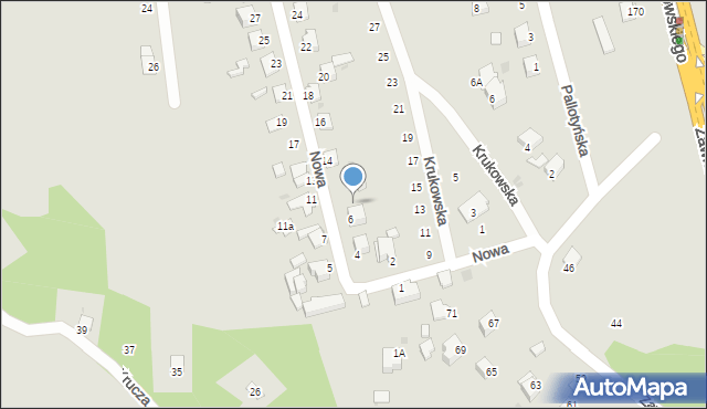 Sandomierz, Nowa, 8, mapa Sandomierza