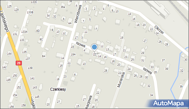 Sanok, Nowa, 12, mapa Sanok