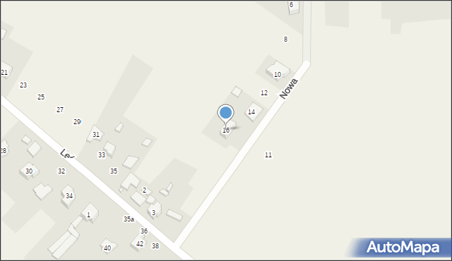 Sarnów, Nowa, 16, mapa Sarnów