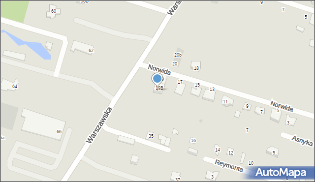 Serock, Norwida Cypriana Kamila, 19C, mapa Serock