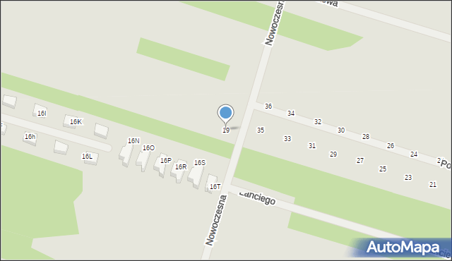 Serock, Nowoczesna, 19, mapa Serock