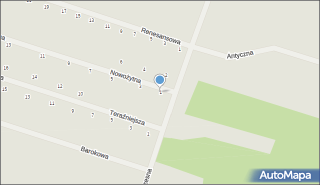 Serock, Nowożytna, 1, mapa Serock