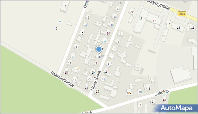 Siedlec, Nowy Świat, 16, mapa Siedlec