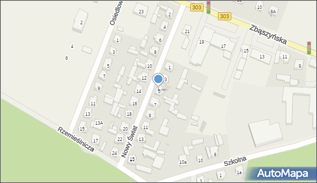 Siedlec, Nowy Świat, 5, mapa Siedlec