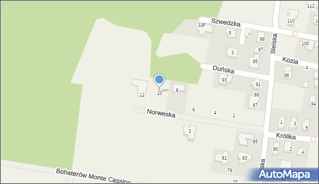 Siedliska, Norweska, 10, mapa Siedliska