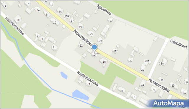 Siedlisko, Nowosolska, 14, mapa Siedlisko