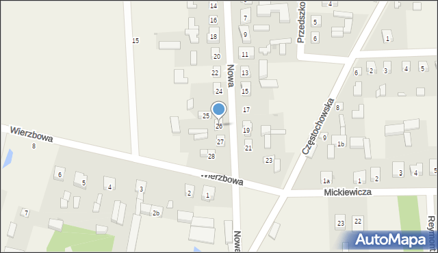 Siemkowice, Nowa, 26, mapa Siemkowice