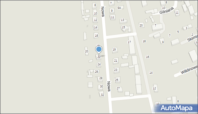 Sieradz, Nowa, 22, mapa Sieradz