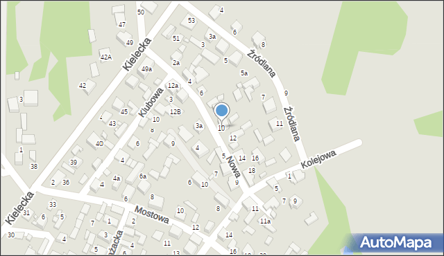 Siewierz, Nowa, 10, mapa Siewierz