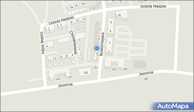 Siewierz, Nowomiejska, 3, mapa Siewierz