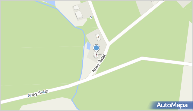 Silno, Nowy Świat, 1, mapa Silno