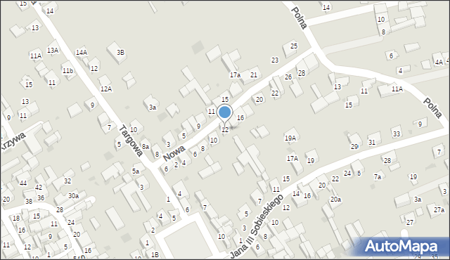 Skała, Nowa, 12, mapa Skała