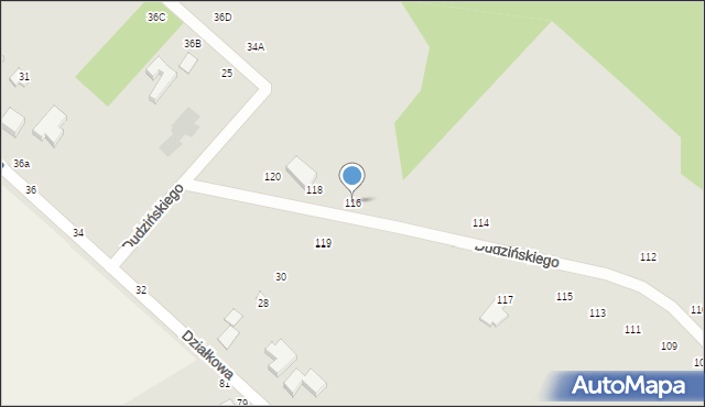 Skierniewice, Nowobielańska, 116, mapa Skierniewic