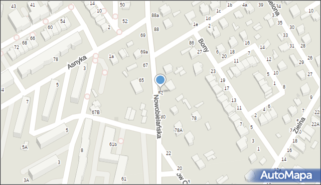 Skierniewice, Nowobielańska, 82, mapa Skierniewic