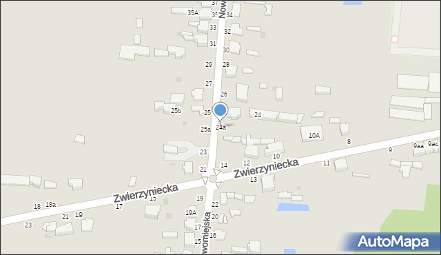 Skierniewice, Nowomiejska, 24a, mapa Skierniewic