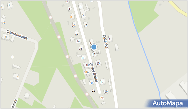 Skórcz, Nowy Świat, 13, mapa Skórcz