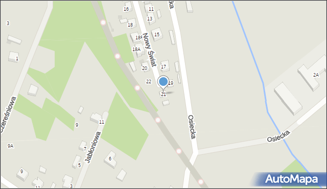 Skórcz, Nowy Świat, 21, mapa Skórcz