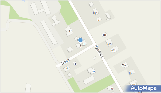 Skrwilno, Nowa, 3, mapa Skrwilno