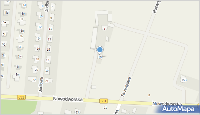 Skrzeszew, Nowodworska, 10, mapa Skrzeszew