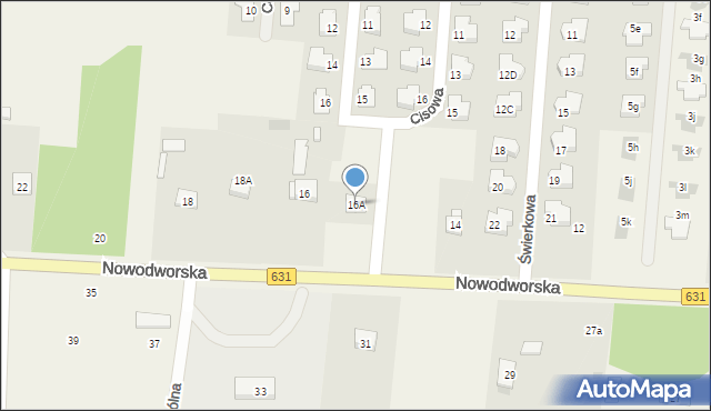 Skrzeszew, Nowodworska, 16A, mapa Skrzeszew