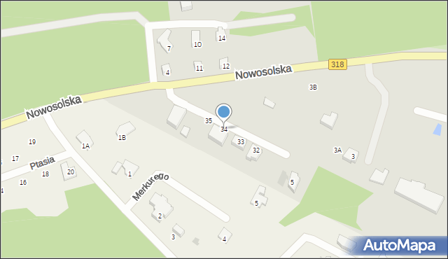 Sława, Nowosolska, 34, mapa Sława