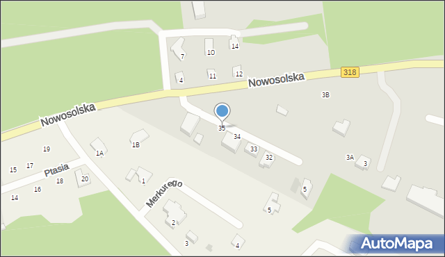 Sława, Nowosolska, 35, mapa Sława