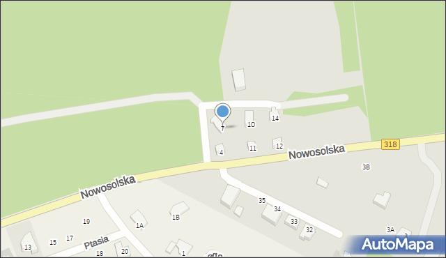 Sława, Nowosolska, 7, mapa Sława