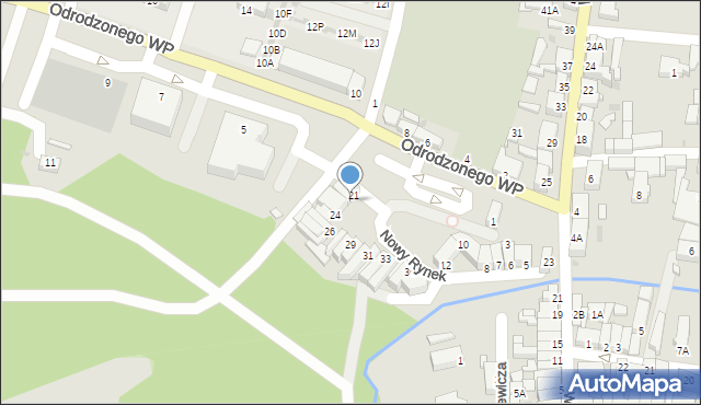 Sława, Nowy Rynek, 22, mapa Sława