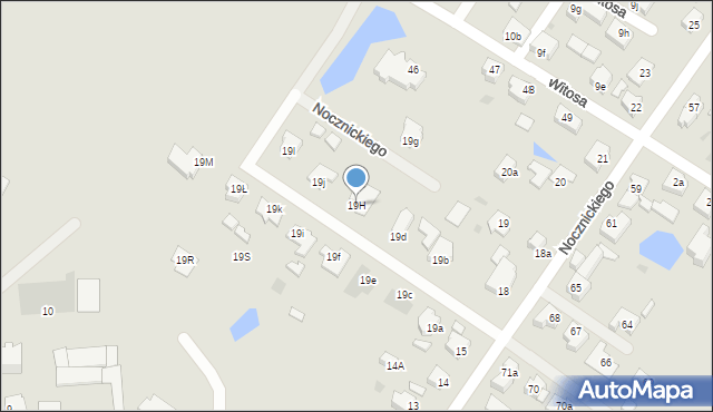 Słubice, Nocznickiego Tomasza, 19H, mapa Słubice