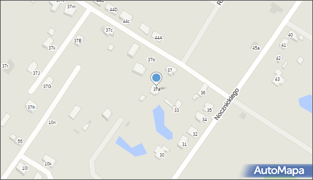 Słubice, Nocznickiego Tomasza, 37a, mapa Słubice